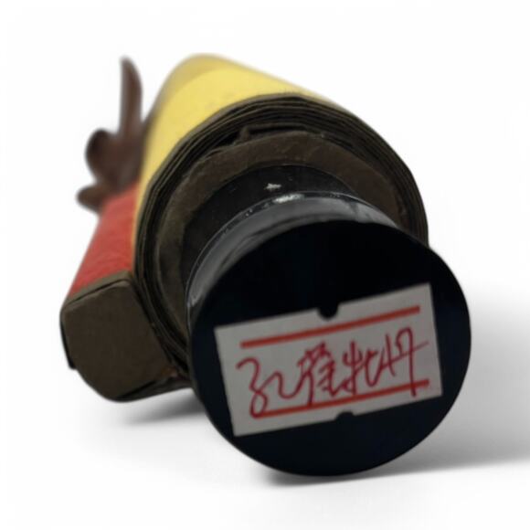 Chinese Paper Cut Silk Scroll with Peacock and Peony – Vintage Wall Art in Box - Picture 13 of 16